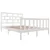 Produktbild 3 för Sängram vit massiv furu 150x200 cm 5FT