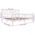 Produktbild 9 för Sängram vit massiv furu 200x200 cm