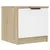 Produktbild 6 för Sängbord 2 st vit och sonoma-ek 40x39x40 cm