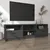 Produktbild 3 för Tv-bänk svart 150x33,5x45 cm konstruerat trä
