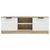 Produktbild 3 för Tv-bänk vit och sonoma-ek 102x35x36,5 cm konstruerat trä
