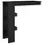 Produktbild 5 för Barbord väggmonterat svart 102x45x103,5 cm konstruerat trä