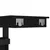 Produktbild 8 för Barbord väggmonterat svart 102x45x103,5 cm konstruerat trä