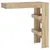 Produktbild 2 för Barbord väggmonterat sonoma-ek 102x45x103,5 cm konstruerat trä
