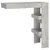 Produktbild 2 för Barbord väggmonterat betonggrå 102x45x103,5 cm konstruerat trä