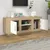 Produktbild 3 för Tv-bänk vit och sonoma-ek 102x35x45 cm konstruerat trä