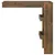 Produktbild 3 för Barbord väggmonterat rökfärgad 102x45x103,5 cm konstruerat trä
