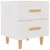 Produktbild 2 för Sängbord vit 40x35x47,5 cm