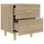 Produktbild 5 för Sängbord 2 st sonoma-ek 40x35x47,5 cm