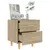 Produktbild 6 för Sängbord 2 st sonoma-ek 40x35x47,5 cm