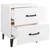 Produktbild 5 för Sängbord vit 40x35x47,5 cm