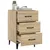 Produktbild 6 för Sängbord sonoma-ek 40x40x66 cm konstruerat trä