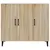 Produktbild 5 för Skänk sonoma-ek 90x34x80 cm konstruerat trä