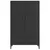 Produktbild 5 för Skåp svart 70x31x115 cm konstruerat trä