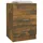 Sängbord 2 st rökfärgad ek 38x35x56 cm konstruerat trä