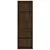 Produktbild 4 för Bokhylla 5 hyllor brun ek 60x30x189 cm konstruerat trä