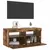 Produktbild 4 för Tv-bänk med LED-belysning rökfärgad ek 90x35x40 cm