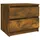 Sängbord rökfärgad ek 50x39x43,5 cm konstruerat trä