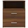 Sängbord 2 st brun ek 50x32x60 cm