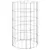 Produktbild 3 för Planteringsgabion 3 st upphöjd rund galvaniserat stål Ø30x50 cm