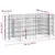 Produktbild 8 för Planteringsgabion galvaniserat järn 120x50x50 cm