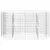 Produktbild 4 för Planteringsgabion galvaniserat järn 200x100x100 cm