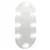 Produktbild 2 för Spegel med LED-lampor 60x30 cm glas oval