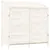Produktbild 2 för Trädgårdsbod vit 102x52x112 cm massivt granträ
