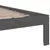Produktbild 6 för Sängram grå massivt trä 75x190 cm