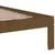 Produktbild 6 för Sängram honungsbrun massivt trä 140x190 cm