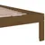 Produktbild 6 för Sängram honungsbrun massivt trä 100x200 cm