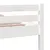 Produktbild 7 för Sängram vit massivt trä 90x200 cm