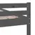 Produktbild 7 för Sängram grå massiv furu 100x200 cm