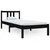 Produktbild 2 för Sängram svart massiv furu 75x190 cm 2FT6