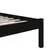 Produktbild 6 för Sängram svart massiv furu 75x190 cm 2FT6