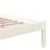 Produktbild 6 för Sängram vit massivt trä 90x200 cm