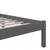 Produktbild 6 för Sängram grå massiv furu 100x200 cm