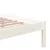 Produktbild 6 för Sängram vit massivt trä 200x200 cm