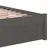 Produktbild 8 för Sängram grå massivt trä 90x200 cm
