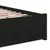 Produktbild 8 för Sängram svart massivt trä 90x200 cm