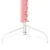 Produktbild 7 för Smal halv plastgran med stativ rosa 150 cm