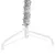 Produktbild 8 för Smal halv plastgran med stativ silver 180 cm