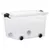 Produktbild 4 för Förvaringslådor med hjul & lock 5 st genomskinlig 40 L