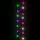 Kompakt ljusslinga med 400 LED flerfärgad pastell 13 m PVC