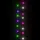 Kompakt ljusslinga med 1000 LED flerfärgad pastell 25 m PVC