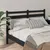 Produktbild 3 för Sänggavel svart 141x4x100 cm massiv furu