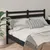 Produktbild 3 för Sänggavel svart 156x4x100 cm massiv furu