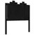 Produktbild 2 för Sänggavel svart 96x4x110 cm massiv furu