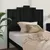 Produktbild 3 för Sänggavel svart 106x4x110 cm massiv furu