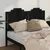 Produktbild 3 för Sänggavel svart 156x4x110 cm massiv furu